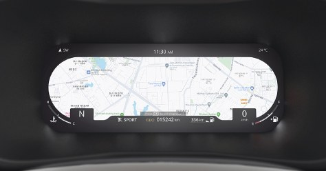 Ultra view 26.03 cm (10.25") Digital Cockpit with Navigation Display